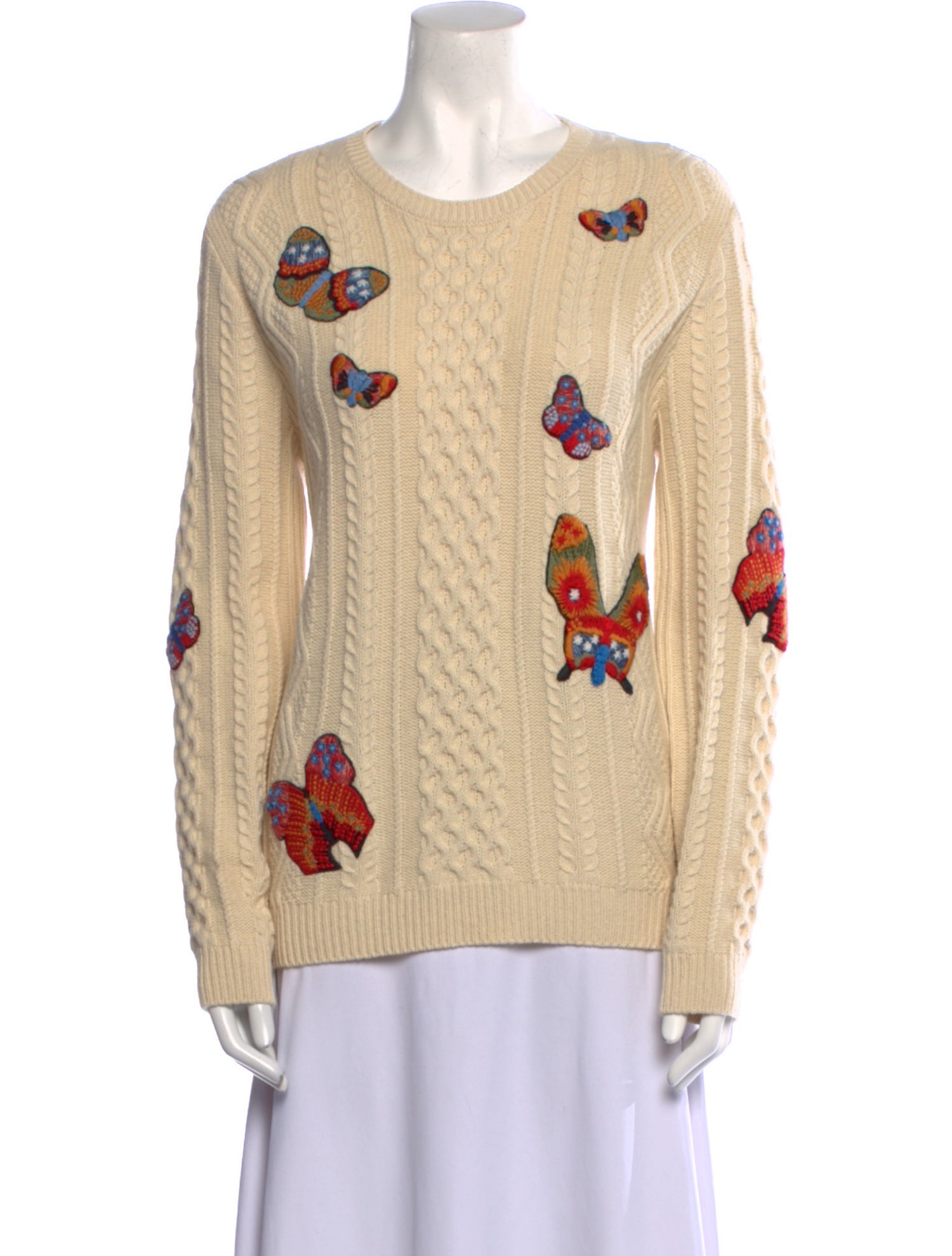 Valentino Printed Crew Neck Sweater
