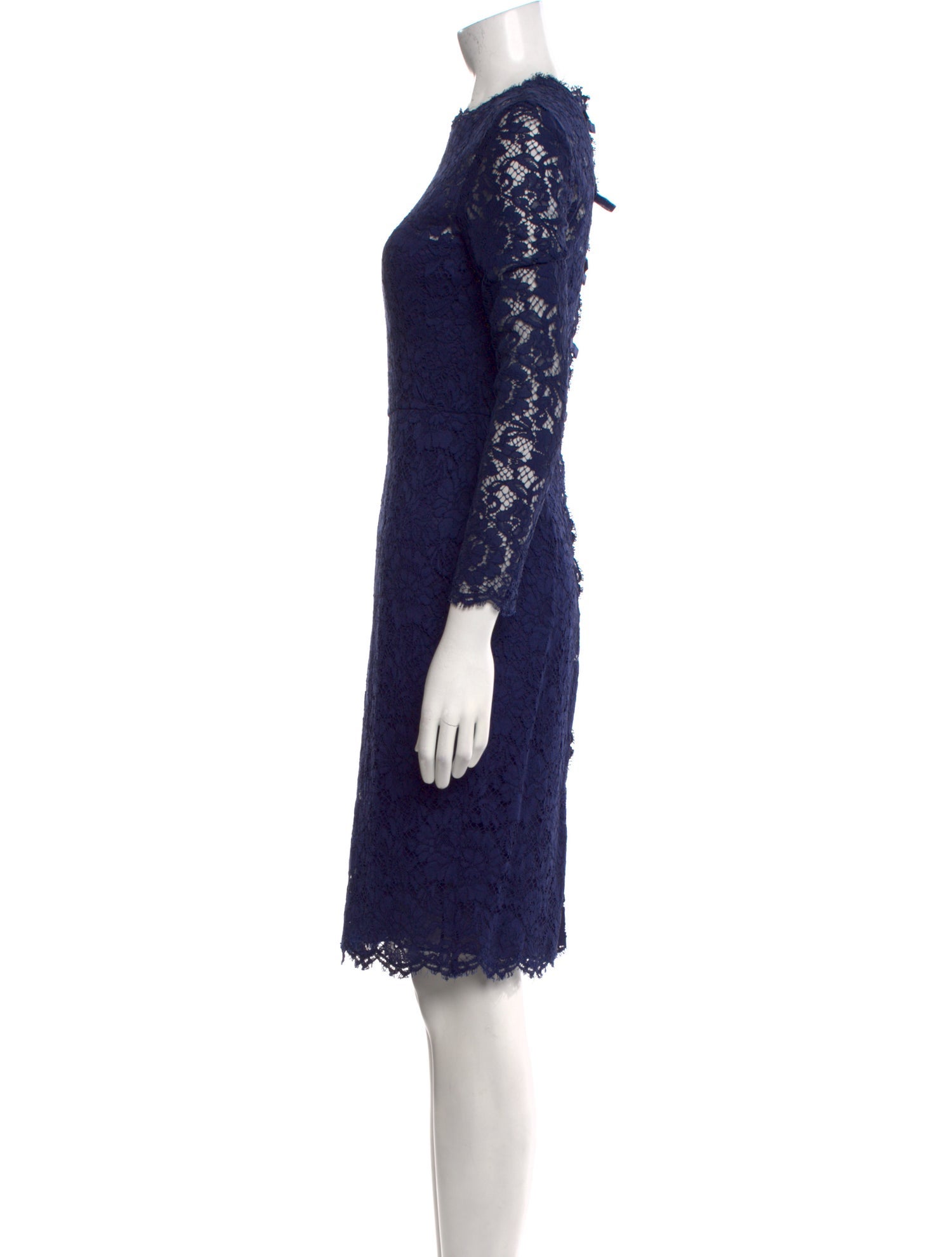 Valentino Lace Knee-Length Dress