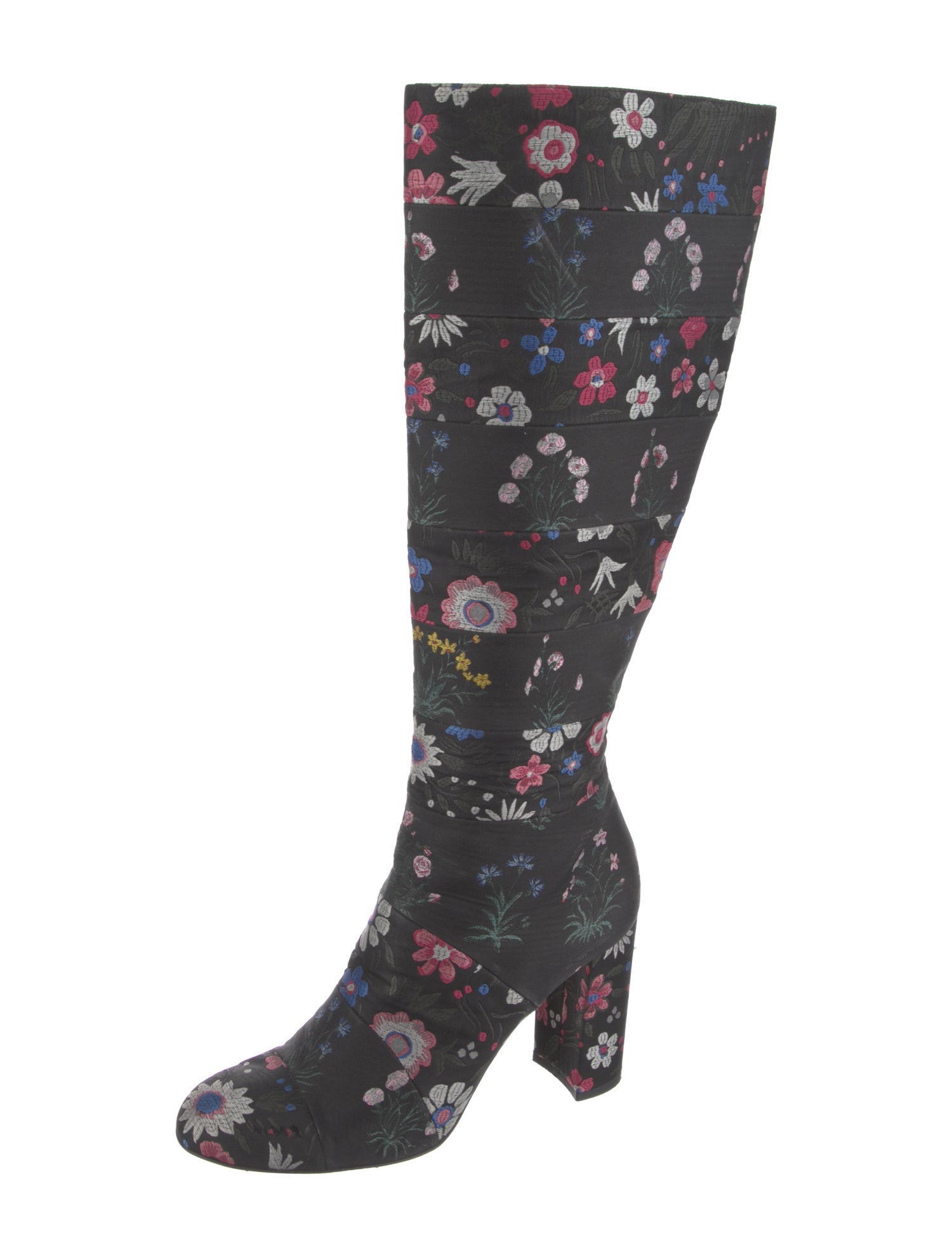 Valentino Canvas Floral Print Boots