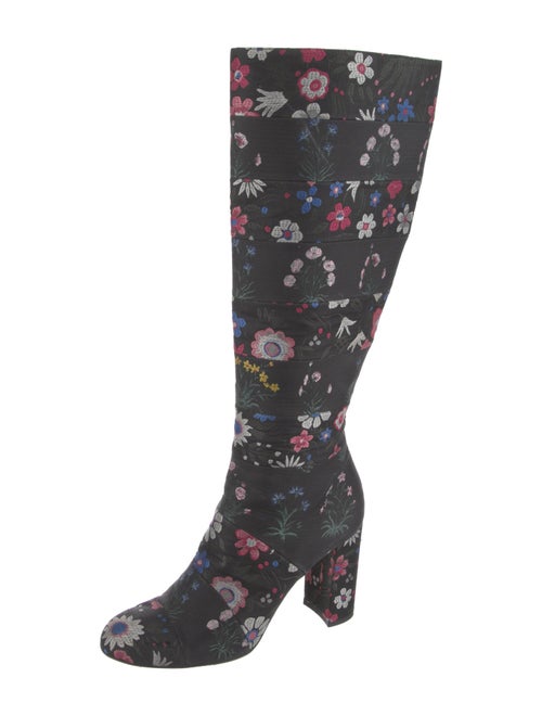 Valentino Canvas Floral Print Boots