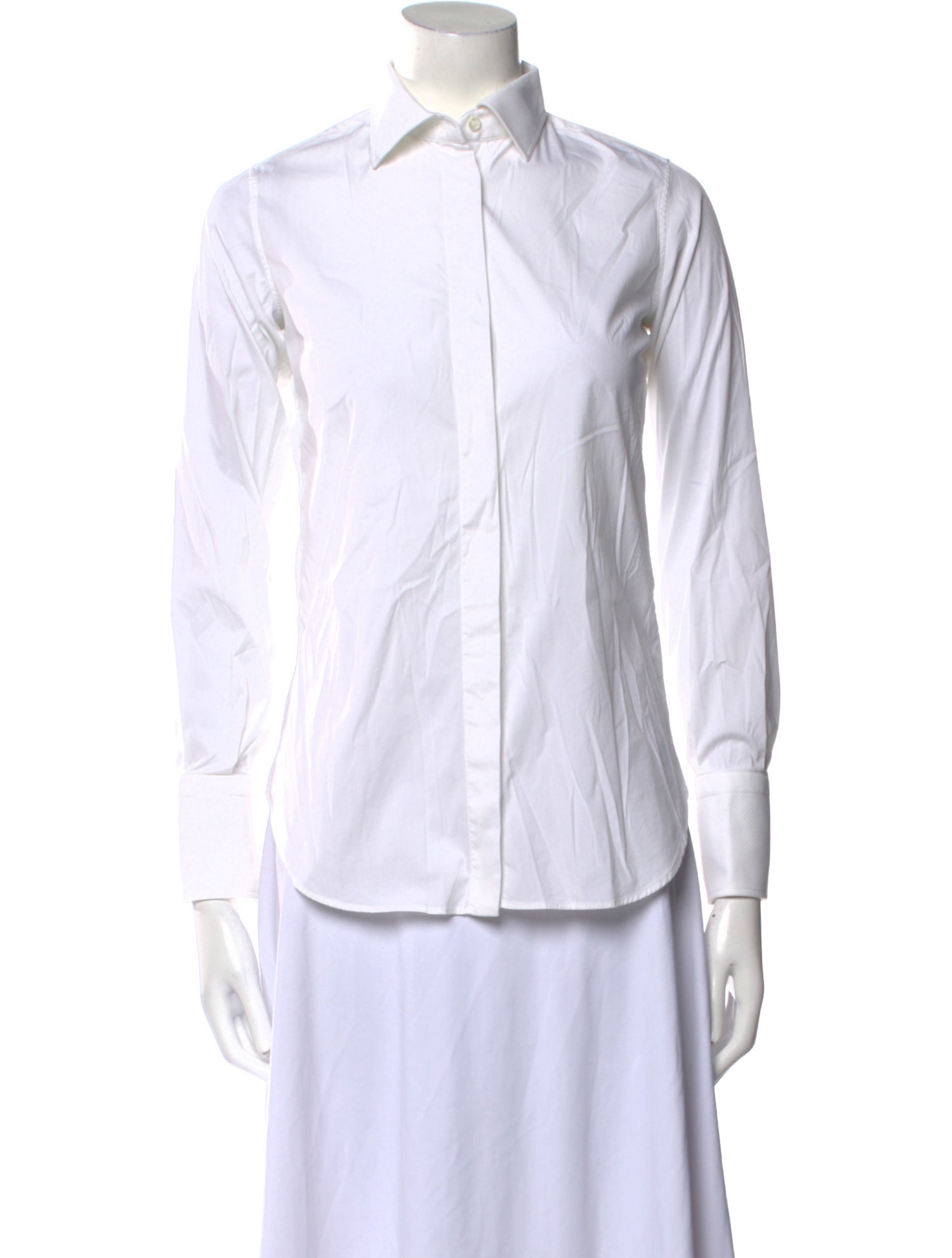 Valentino Long Sleeve Button-Up Top