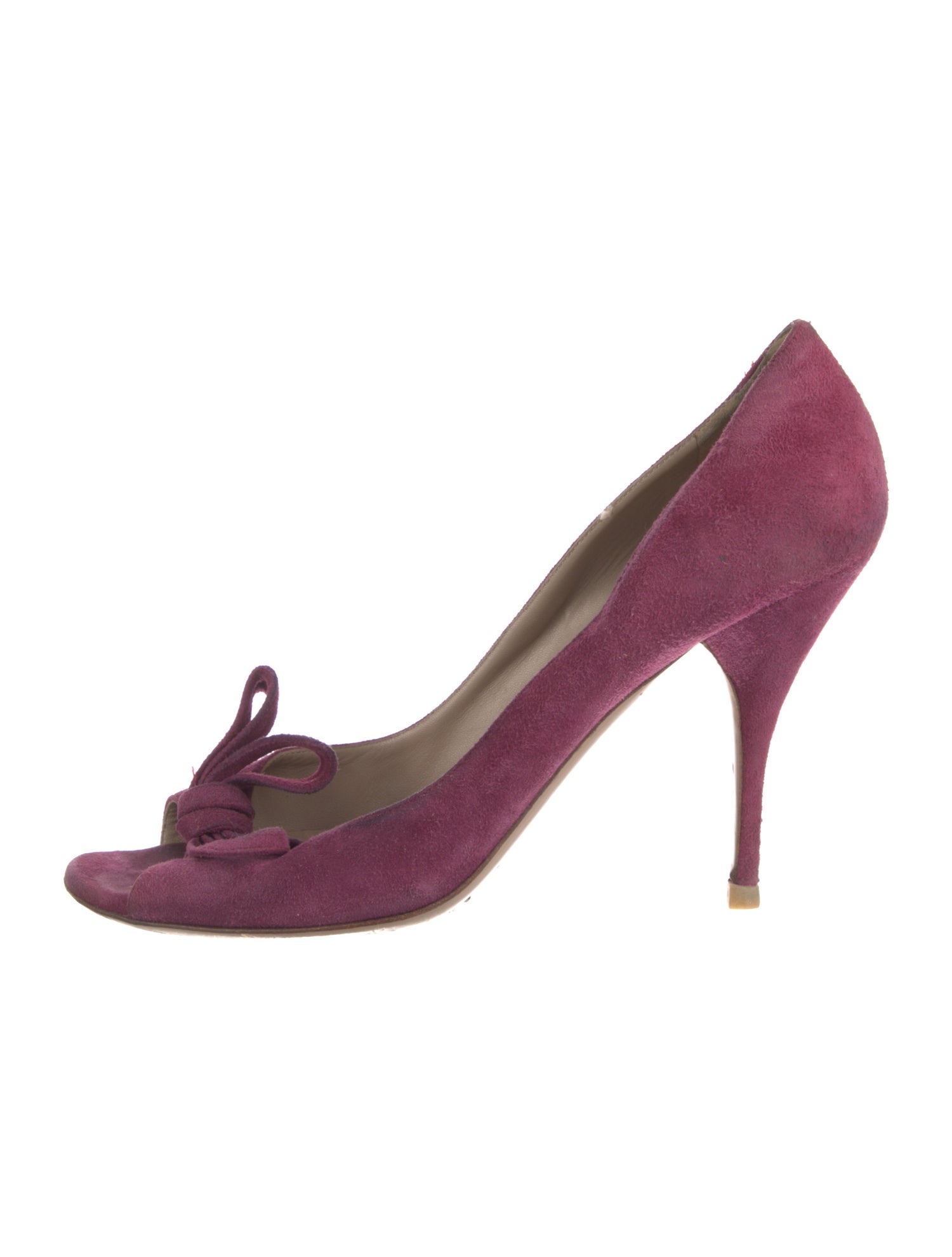 Valentino Rockstud Accents Suede Pumps