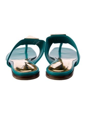 Valentino Leather Slides