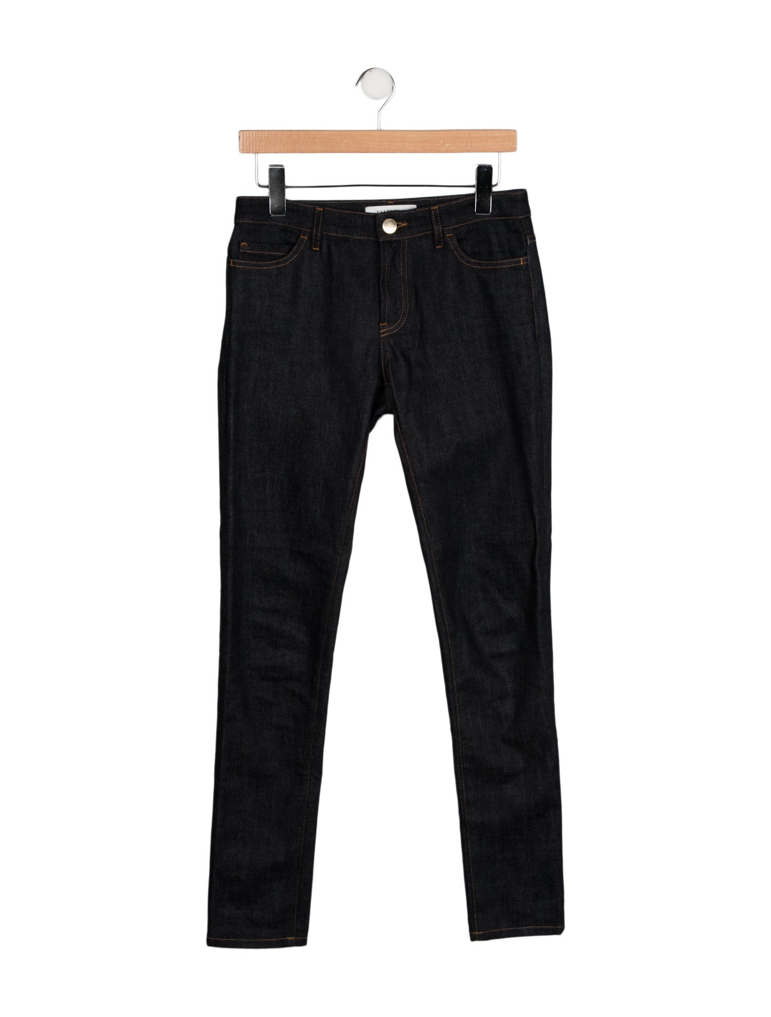 Valentino Mid-Rise Skinny Leg Jeans