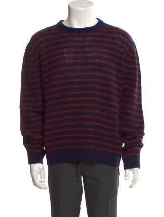 Valentino Virgin Wool Striped Pullover