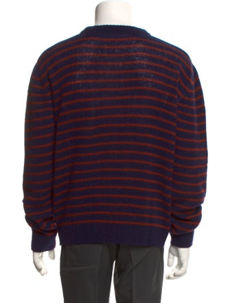Valentino Virgin Wool Striped Pullover
