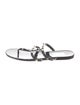 Valentino Rockstud Accents Patent Leather Slides