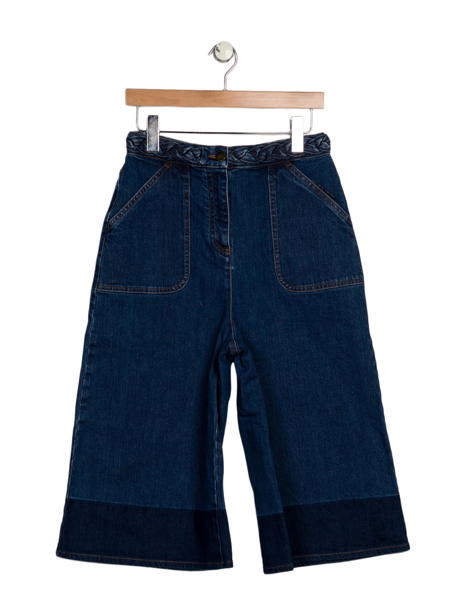 Valentino High-Rise Wide Leg Jeans