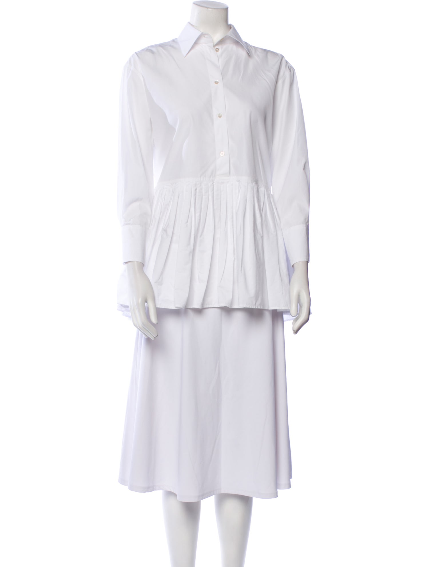 Valentino Long Sleeve Button-Up Top