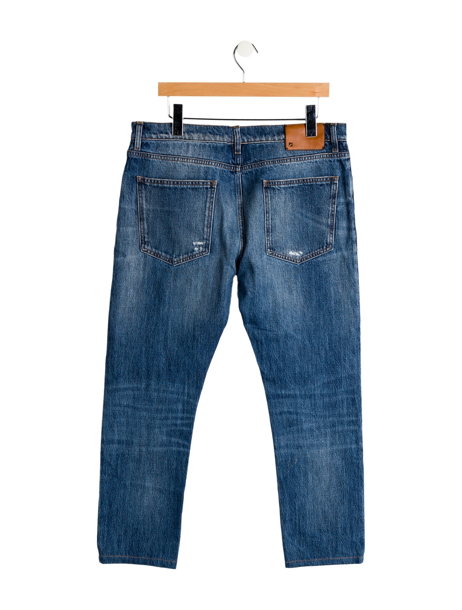 Valentino Rockstud Accents Skinny Jeans