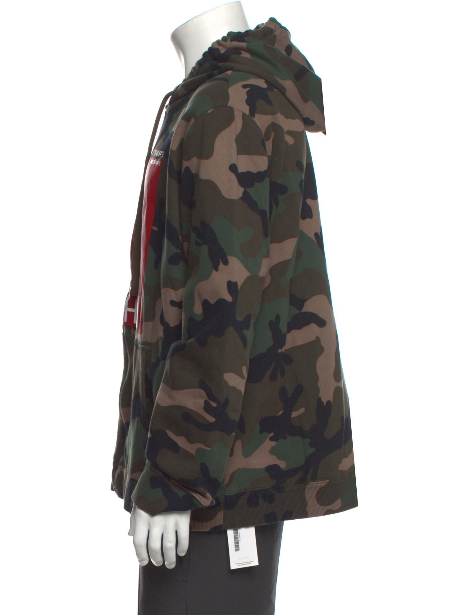 Valentino Camouflage Print Crew Neck Hoodie