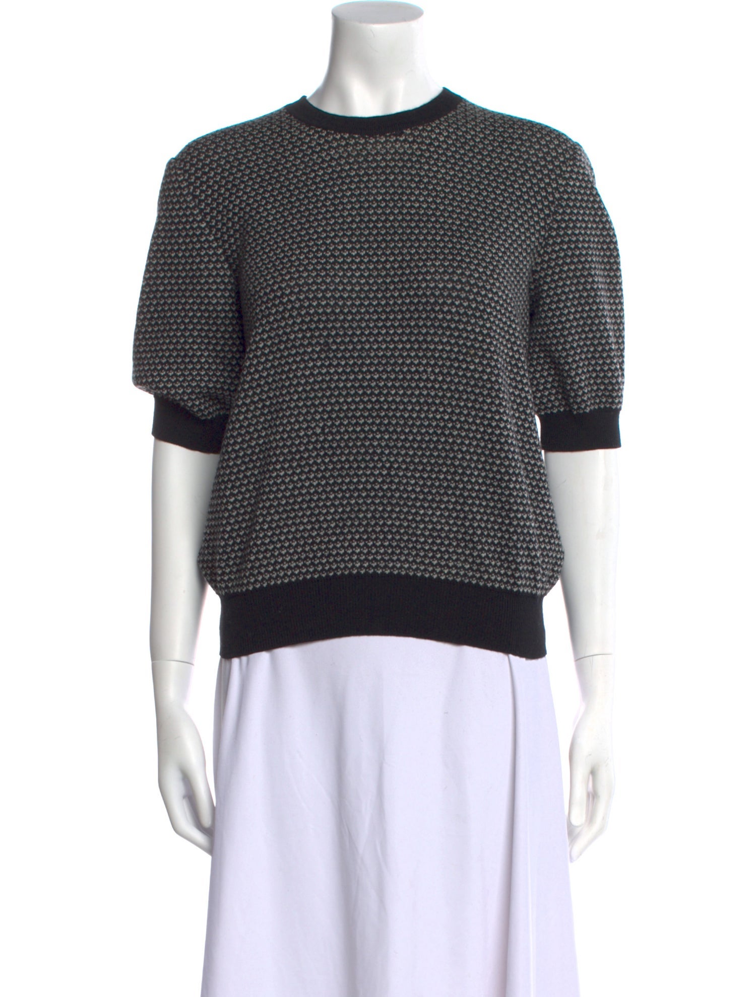 Valentino Wool Polka Dot Print Sweater