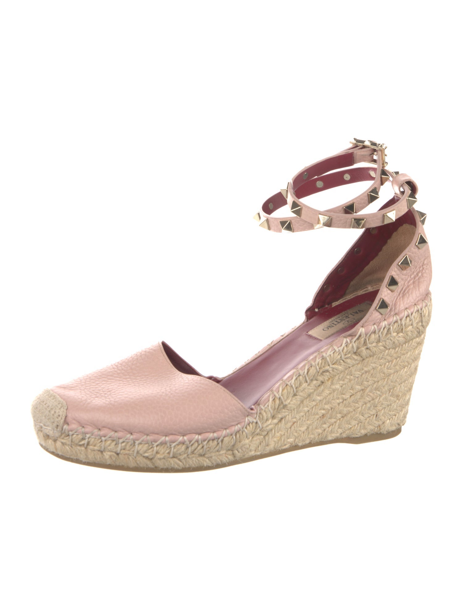 Valentino Rockstud Accents Leather D'Orsay Pumps