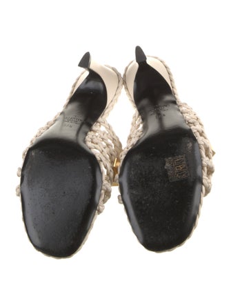 Valentino Rockstud Accents Leather Slides