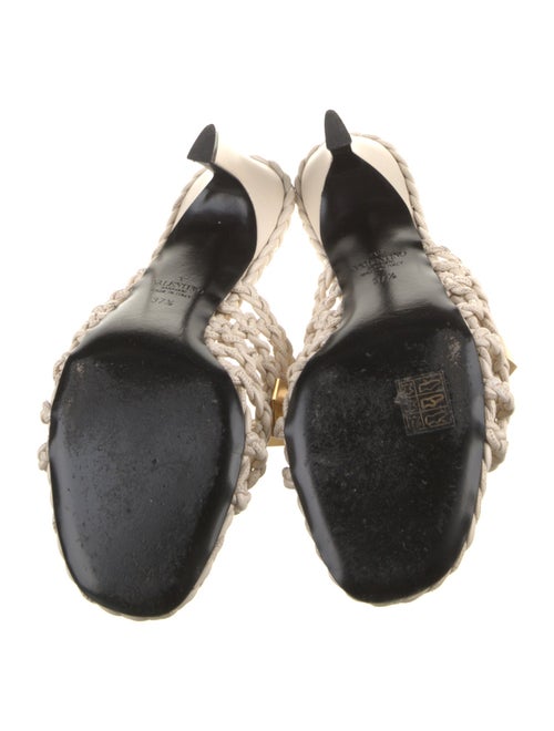 Valentino Rockstud Accents Leather Slides