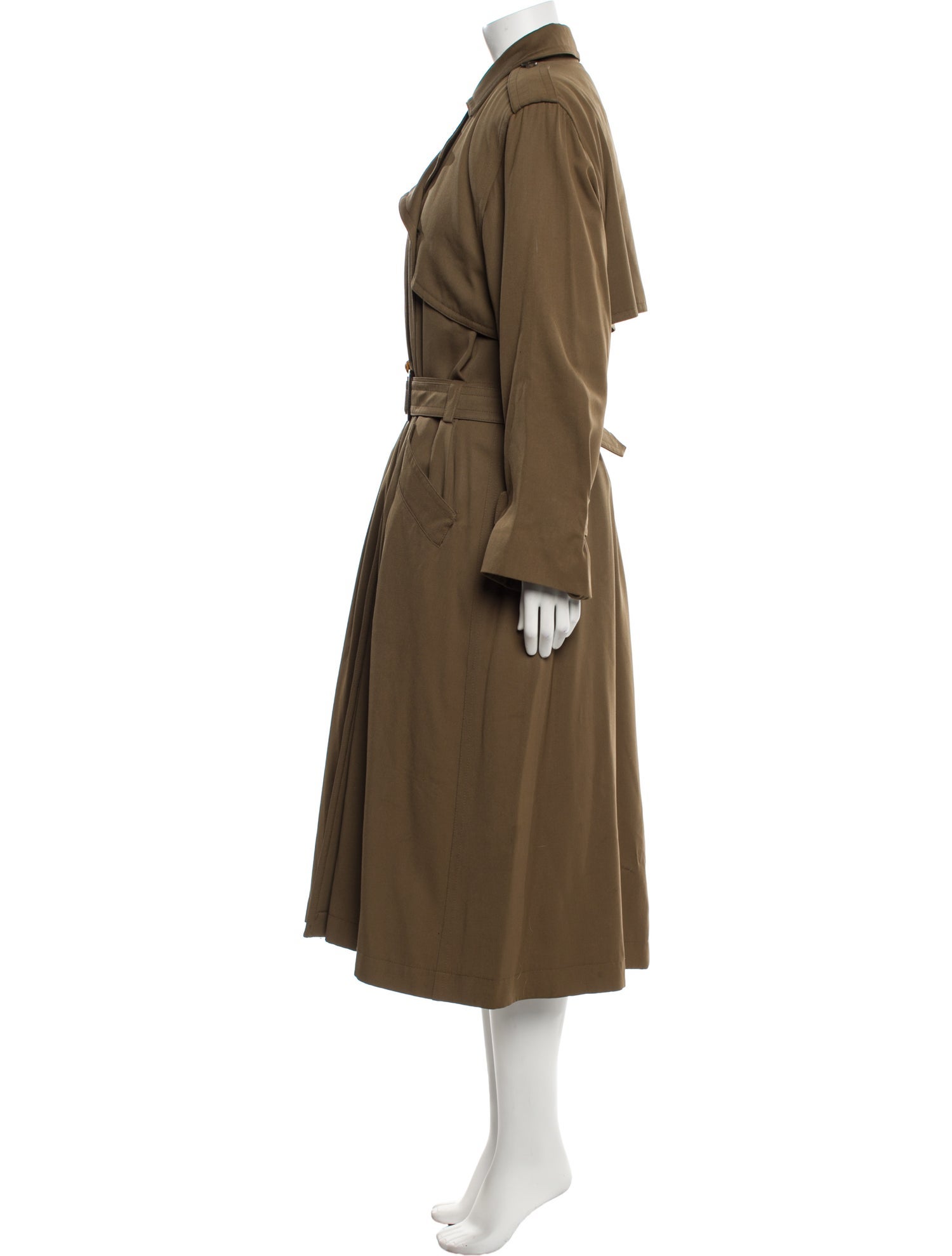 Valentino Vintage Wool Fur Coat