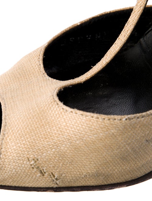 Valentino Colorblock Pattern T-Strap Sandals