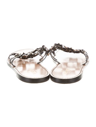 Valentino Rockstud Accents Leather Slides