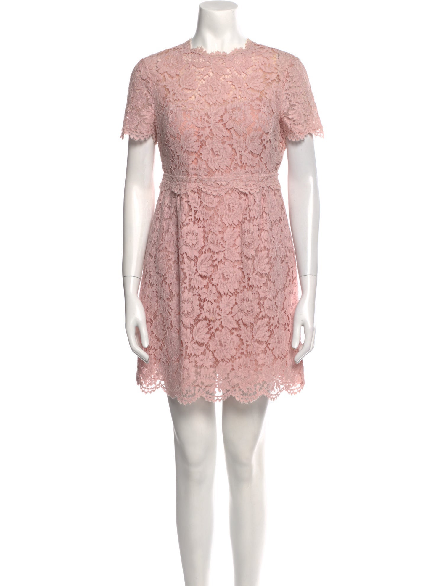 Valentino Lace Pattern Mini Dress