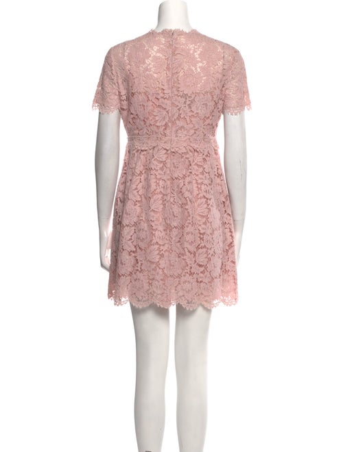 Valentino Lace Pattern Mini Dress