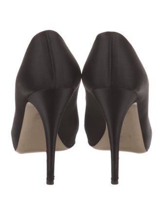 Valentino Satin Lace Pattern Pumps