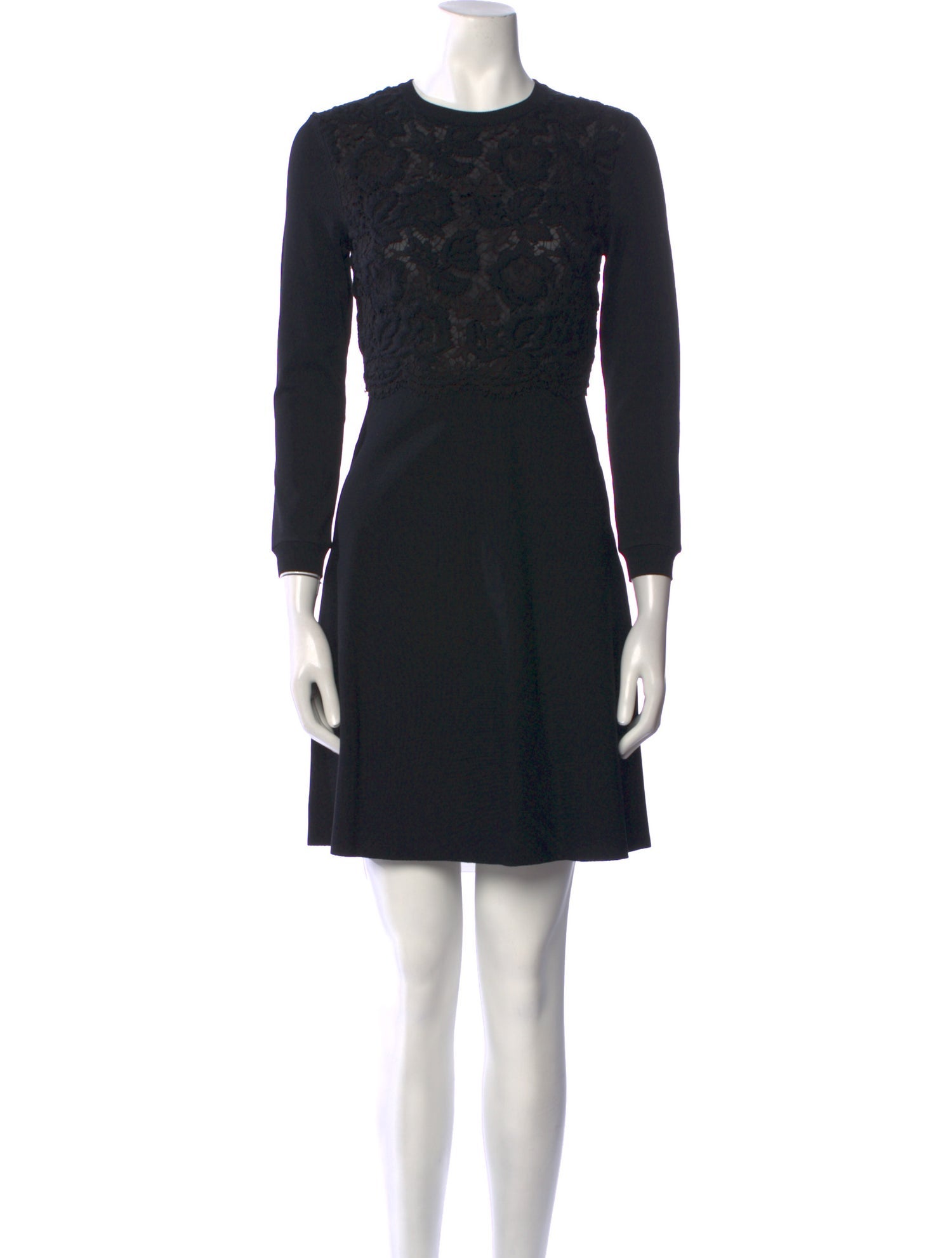 Valentino Crew Neck Mini Dress