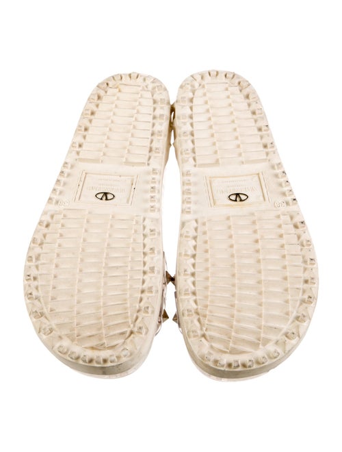 Valentino Rockstud Accents Rubber Slides