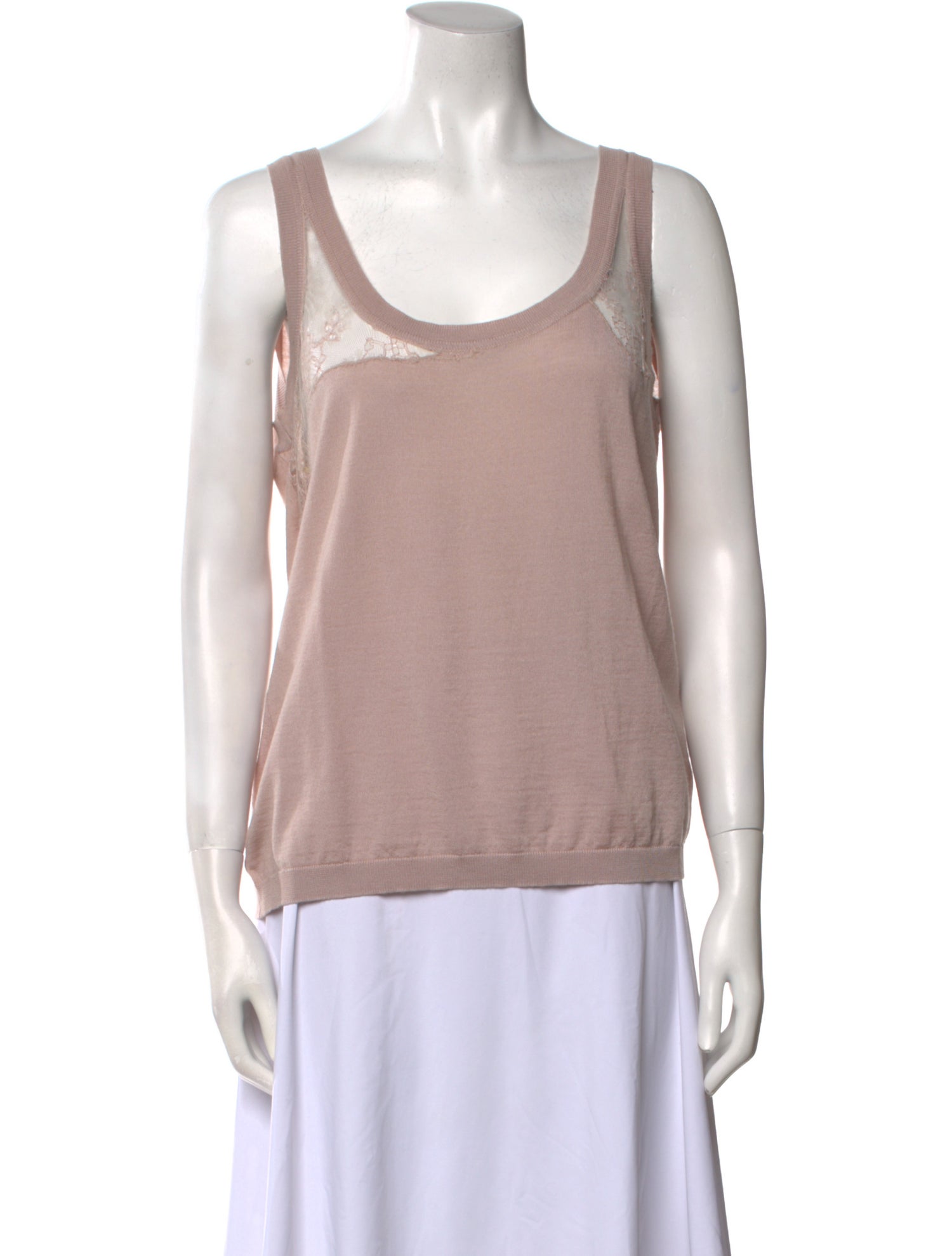 Valentino Scoop Neck Sleeveless Top