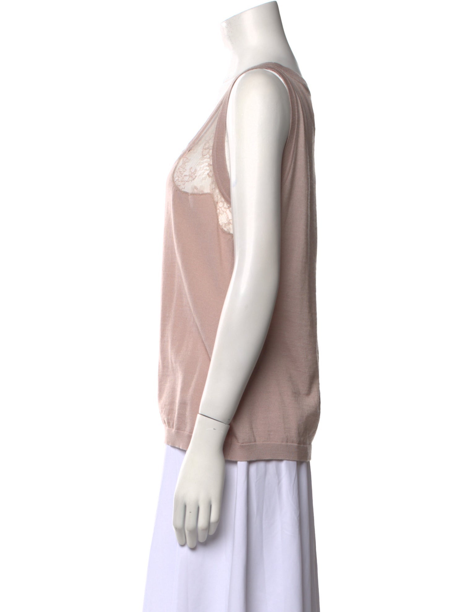 Valentino Scoop Neck Sleeveless Top