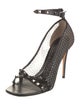 Valentino Rockstud Accents Mesh Sandals