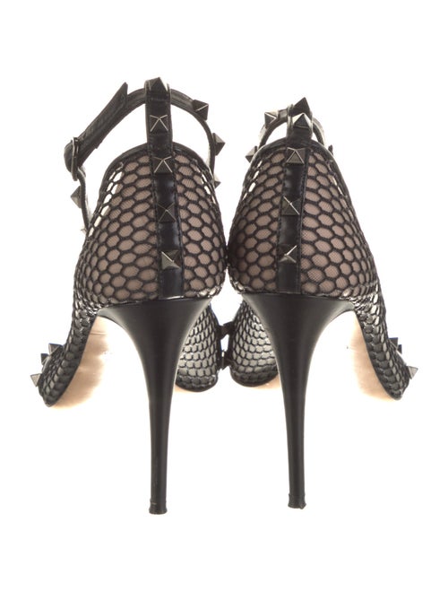 Valentino Rockstud Accents Mesh Sandals