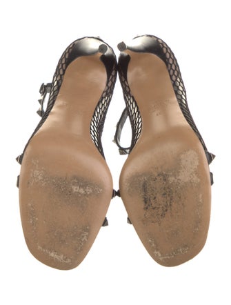 Valentino Rockstud Accents Mesh Sandals