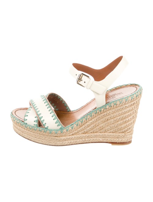 Valentino Leather Printed Espadrilles