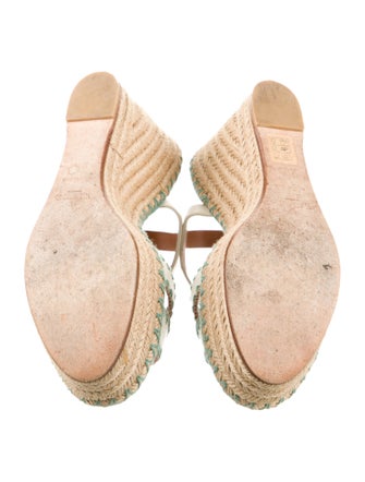 Valentino Leather Printed Espadrilles