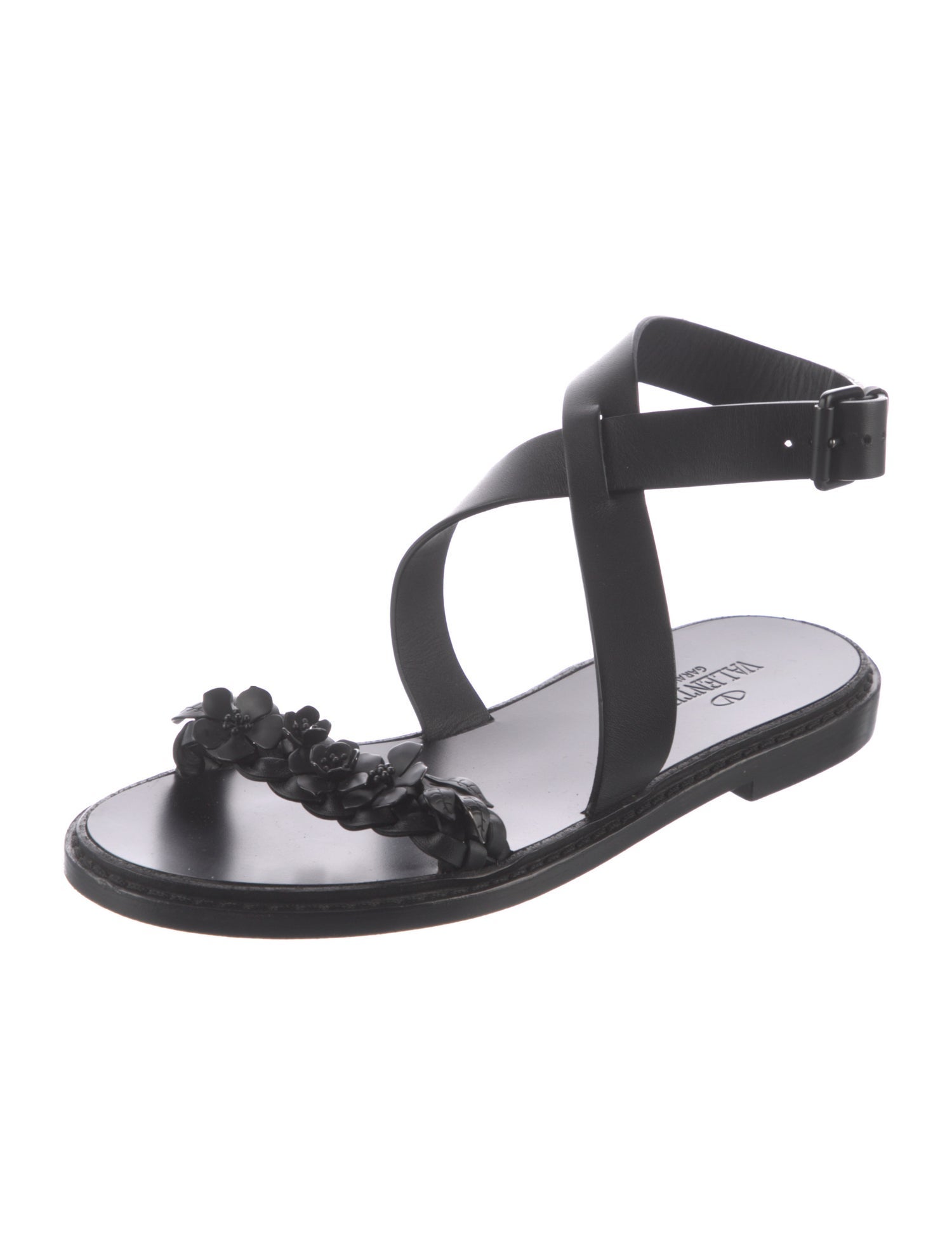 Valentino Leather Gladiator Sandals