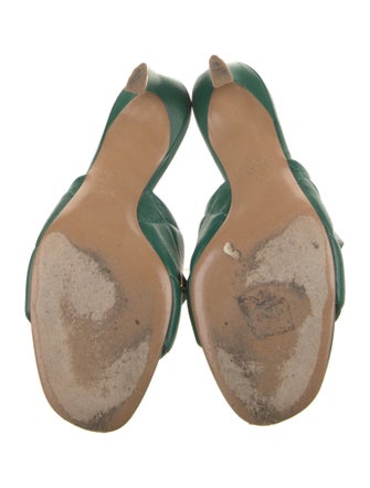 Valentino Rockstud Accents Leather Slides