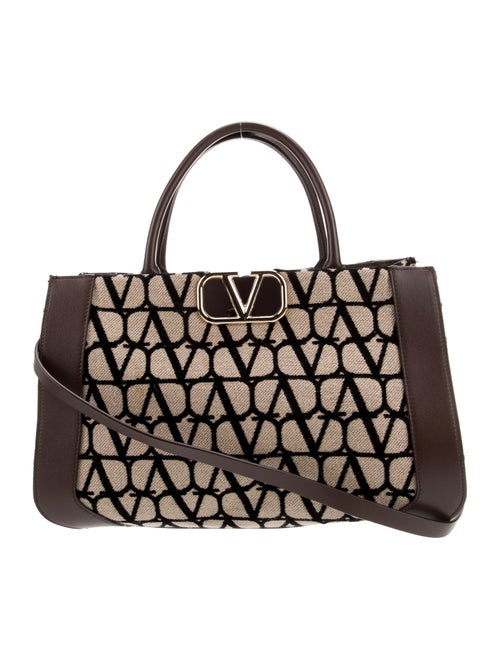 Valentino Canvas Top Handle Bag