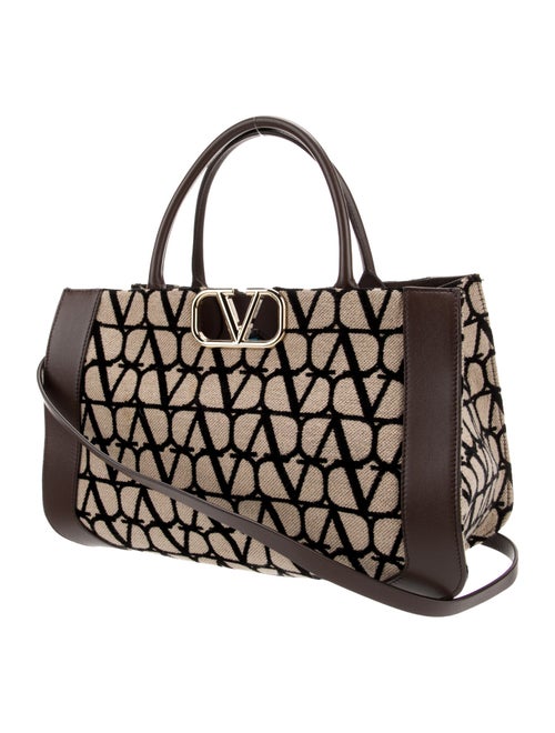 Valentino Canvas Top Handle Bag