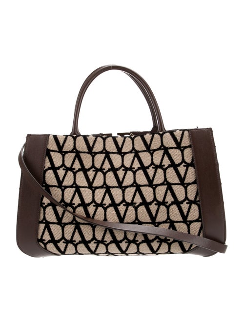 Valentino Canvas Top Handle Bag