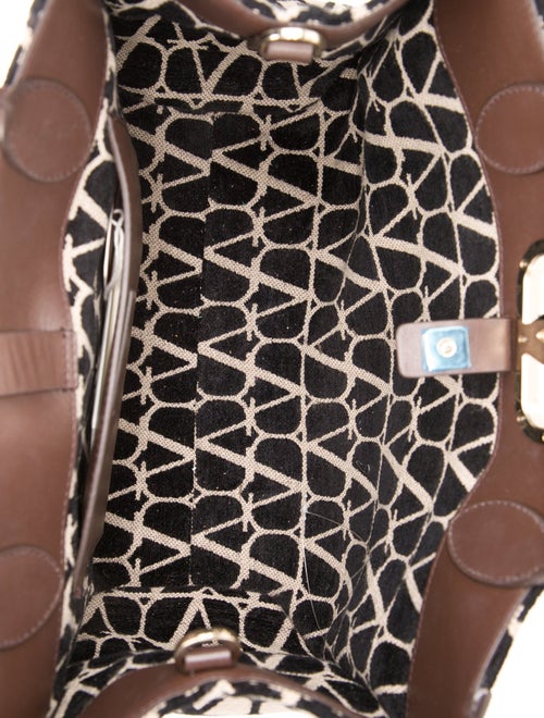 Valentino Canvas Top Handle Bag