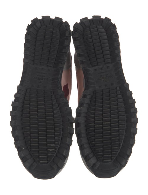 Valentino Rockstud Accents Suede Sneakers