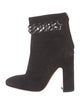 Valentino Suede Chain-Link Accents Boots