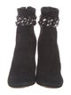 Valentino Suede Chain-Link Accents Boots
