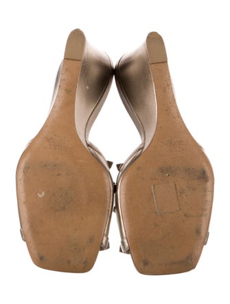 Valentino Rockstud Accents Leather Slides