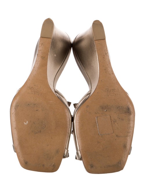 Valentino Rockstud Accents Leather Slides