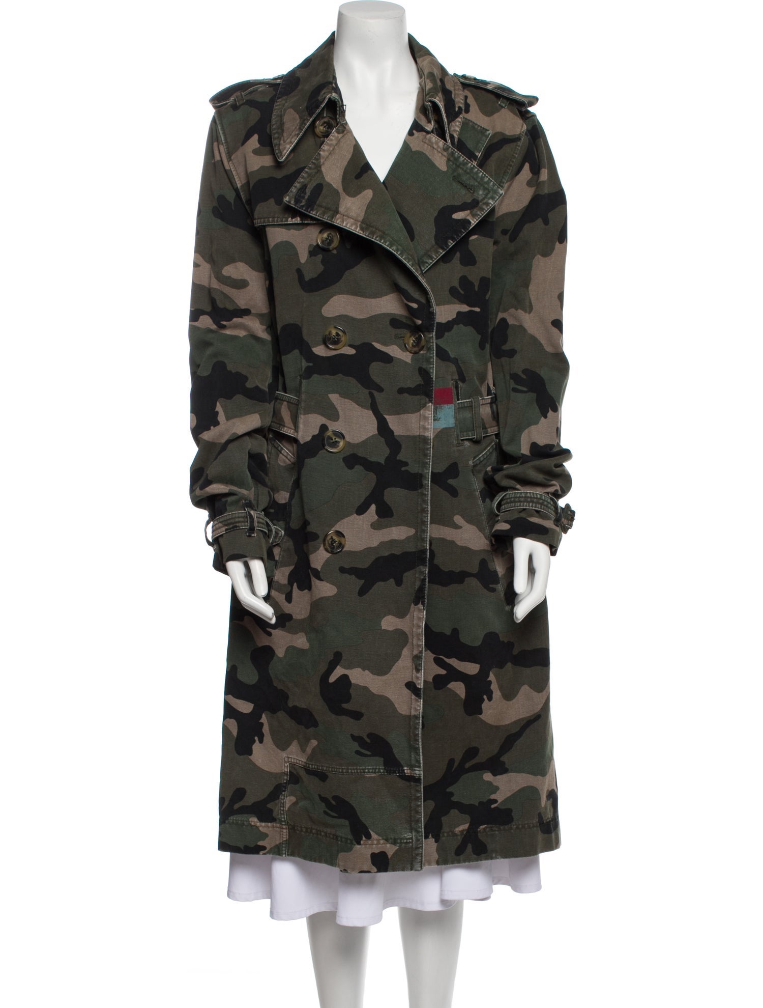 Valentino Camouflage Print Coat w/ Tags