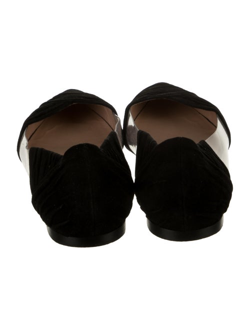 Valentino Suede Pleated Accents D'Orsay Flats