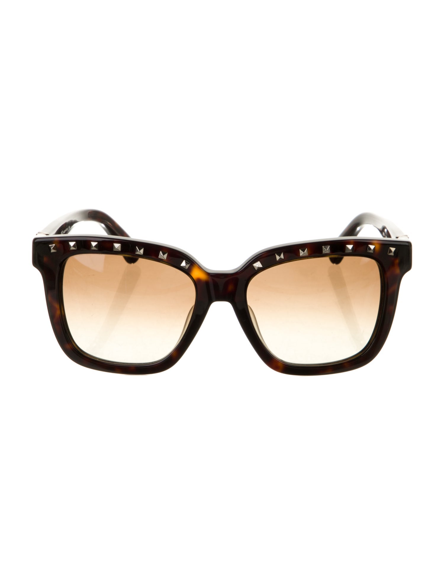 Valentino Rockstud Accents Oversize Sunglasses