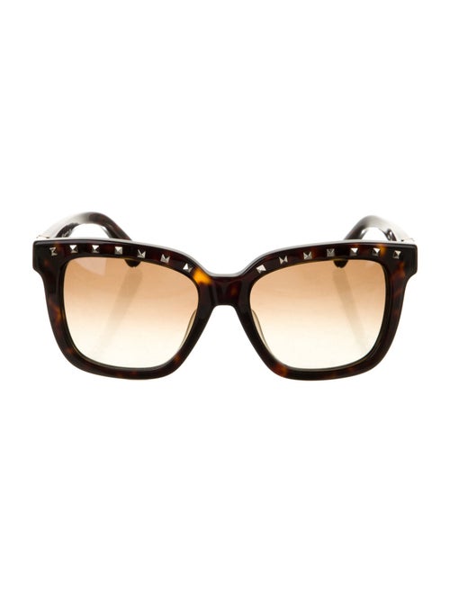 Valentino Rockstud Accents Oversize Sunglasses