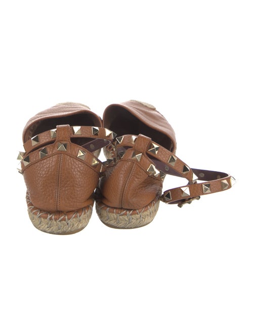 Valentino Rockstud Accents Leather Espadrilles
